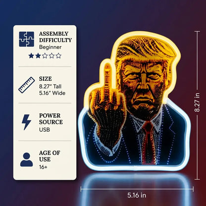 Trump LED Middle Finger